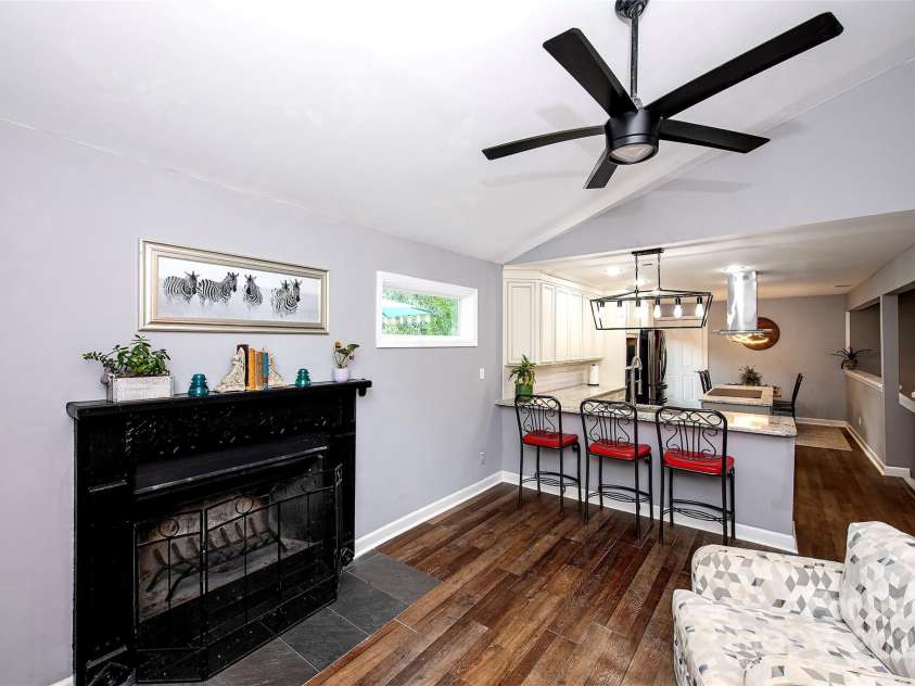 16065 Taku Court, Tega Cay, SC 29708.  MLS# CAR4284887, YatesRealty ID 29782. Den To Kitchen