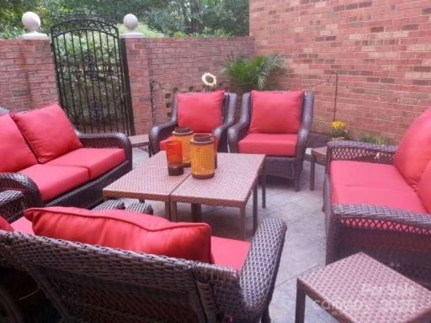 9177 Bonnie Briar Circle, Charlotte, NC 28277.  MLS# CAR4267852, YatesRealty ID 29784. Example of courtyard area  -previous owner