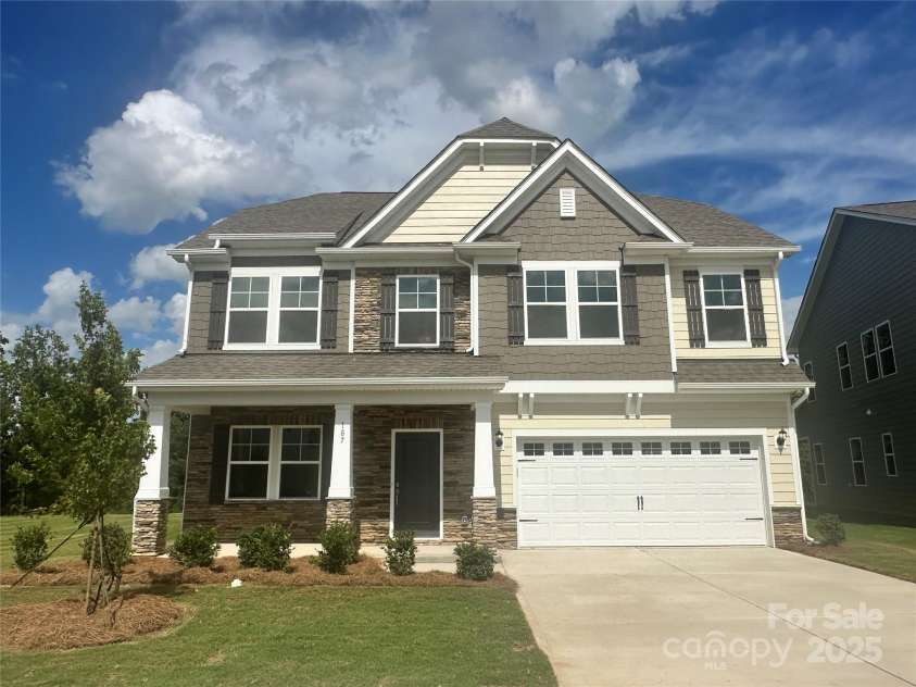 187 Ella Claire Drive, York, SC 29745.  MLS# CAR4285769, YatesRealty ID 29787. Morganton C/Stone actual photo of house.
