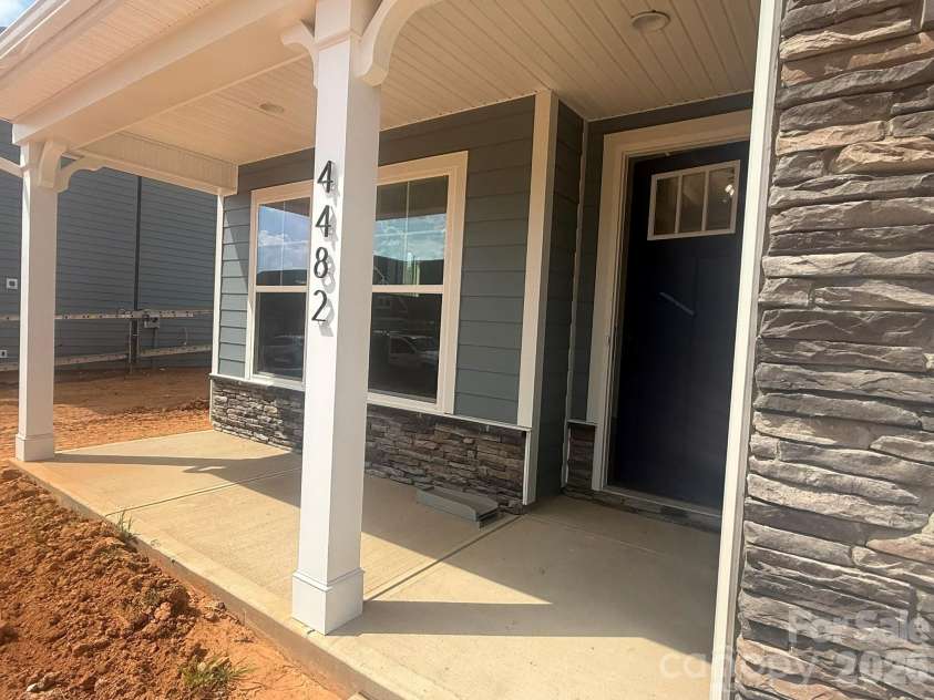 4482 Blue Mound Court, Stanley, NC 28164.  MLS# CAR4387533, YatesRealty ID 29800. Front porch
