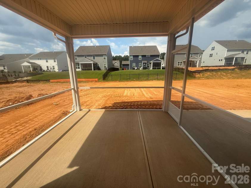 4482 Blue Mound Court, Stanley, NC 28164.  MLS# CAR4387533, YatesRealty ID 29800. Screened in porch