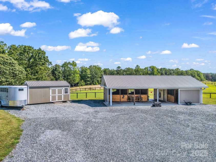 609 Green Creek Drive, Columbus, NC 28722.  MLS# CAR4288033, YatesRealty ID 29805. Hay storage and barn