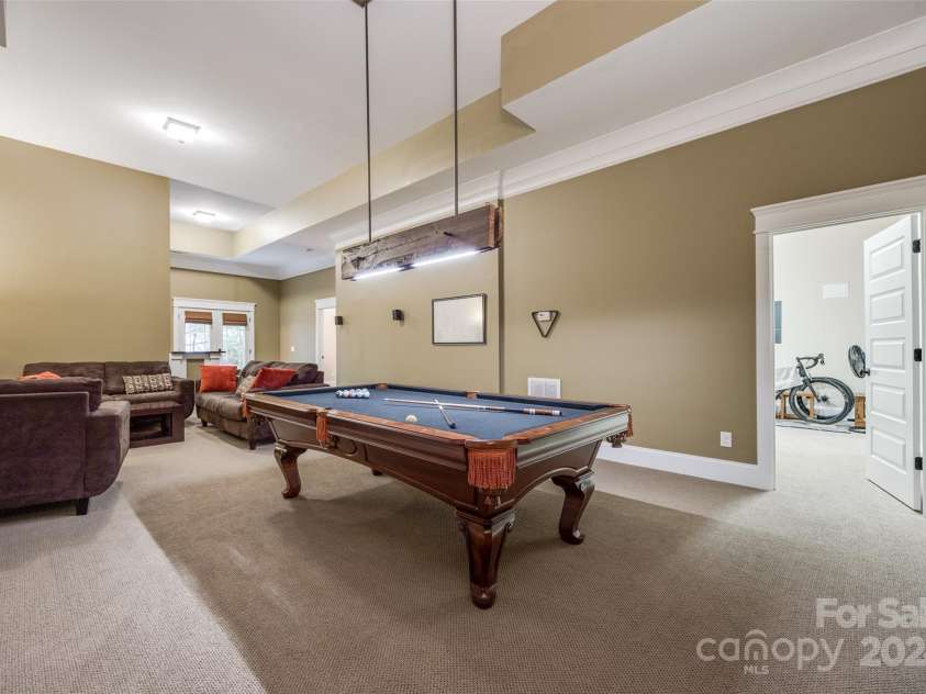 10008 Cuyo Court, Tega Cay, SC 29708.  MLS# CAR4195989, YatesRealty ID 2981. Gameroom in the basement