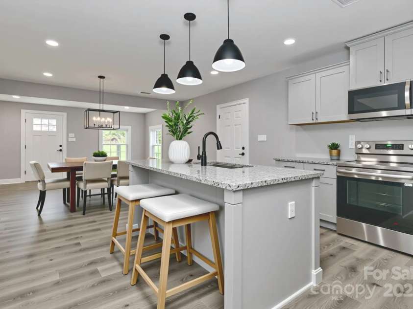 6310 Forney Hill Road, Denver, NC 28037.  MLS# CAR4270228, YatesRealty ID 29815. Kitchen with virtually staged furniture