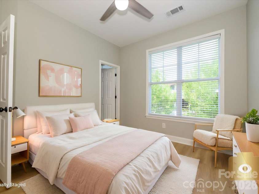 222 Torrence Street, Charlotte, NC 28204.  MLS# CAR4416207, YatesRealty ID 2984. Virtually staged secondary owner suite