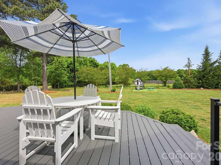 12109 Eastfield Road, Huntersville, NC 28078.  MLS# CAR4383207, YatesRealty ID 29862. Back Deck