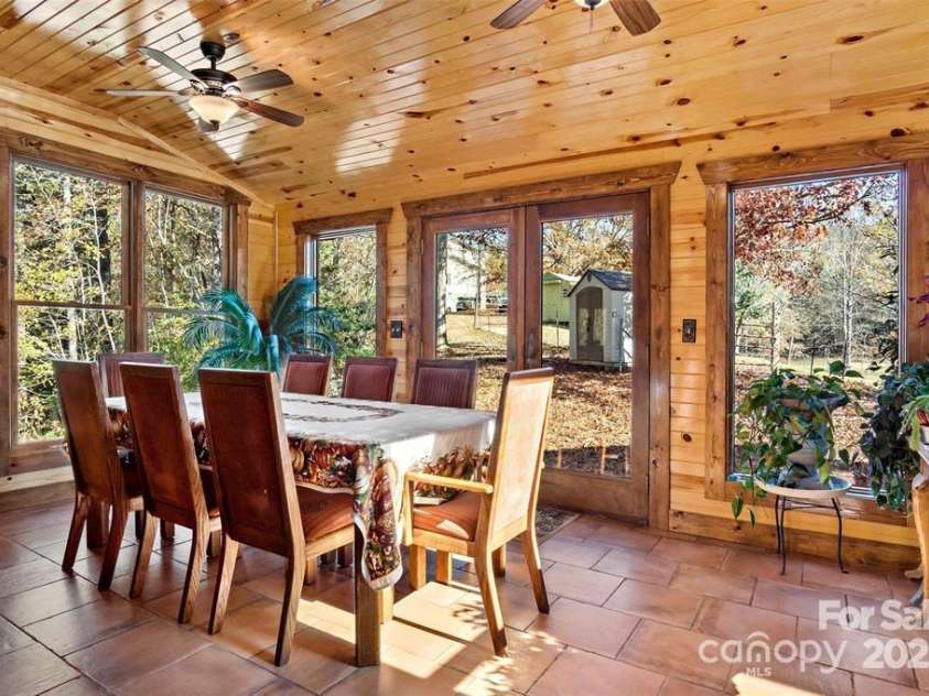 163 Gypsy Mountain Road, Marion, NC 28752.  MLS# CAR4287037, YatesRealty ID 29871. Sunroom/ Extra Dining room
