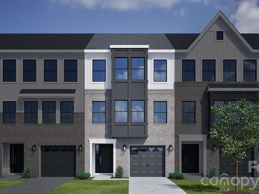 7433 Mashburn Drive, Charlotte, NC 28269.  MLS# CAR4387314, YatesRealty ID 29877. Homesite 103 Rendering - Tigerlily C (this will be an end-unit)