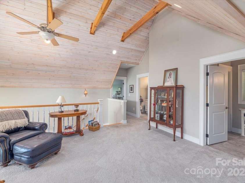 316 Fincher Mountain Road, Waynesville, NC 28785.  MLS# CAR4286052, YatesRealty ID 29881. Beautiful beamed ceilings
