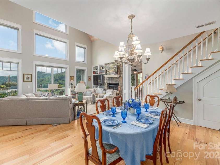 316 Fincher Mountain Road, Waynesville, NC 28785.  MLS# CAR4286052, YatesRealty ID 29881. Dine with a view