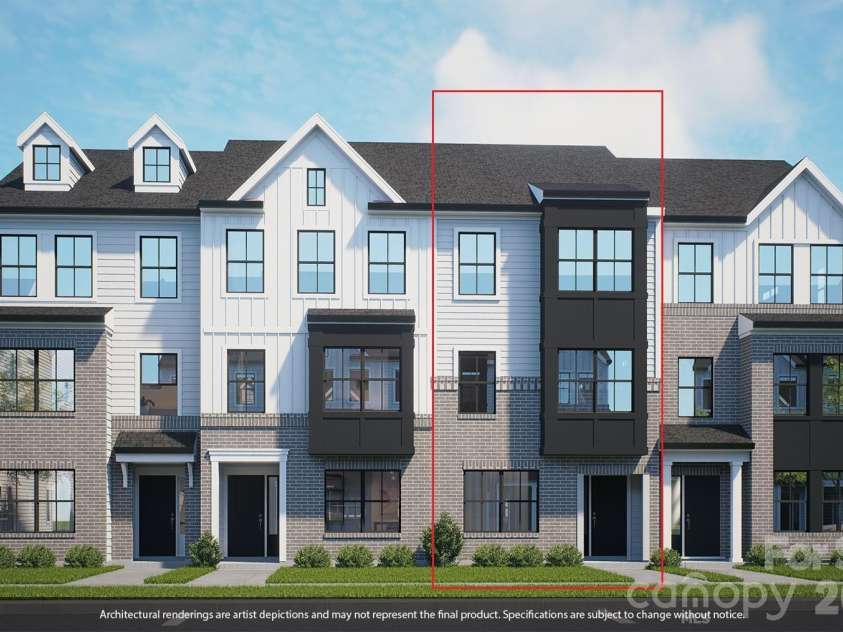 7544 Mashburn Drive, Charlotte, NC 28269.  MLS# CAR4392514, YatesRealty ID 29888. Rendering Example. Representative photos only. Color and material may change.