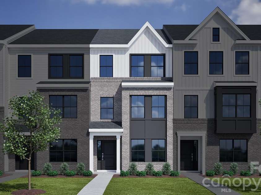 7540 Mashburn Drive, Charlotte, NC 28269.  MLS# CAR4392522, YatesRealty ID 29889. Homesite 7 features a Poinsetta C floorplan (this will be an end-unit and exterior will feature high brick.)