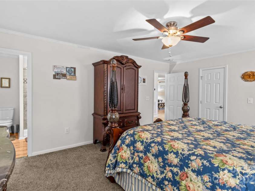 648 Odell School Road, Concord, NC 28027.  MLS# CAR4260231, YatesRealty ID 29897. Primary Bedroom