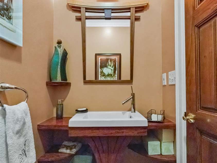 212 Plains Drive, Asheville, NC 28803.  MLS# CAR4284711, YatesRealty ID 29898. Main level powder room