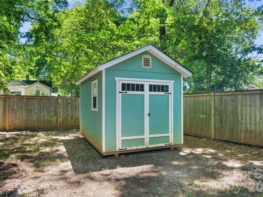 1108 Pegram Street, Charlotte, NC 28205.  MLS# CAR4367071, YatesRealty ID 29904. Storage building