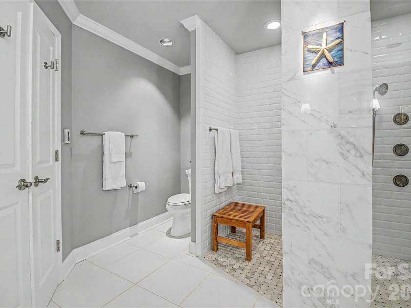 104 Overlook Drive, Flat Rock, NC 28731.  MLS# CAR4418068, YatesRealty ID 2991. Primary Bathroom, Wow!
