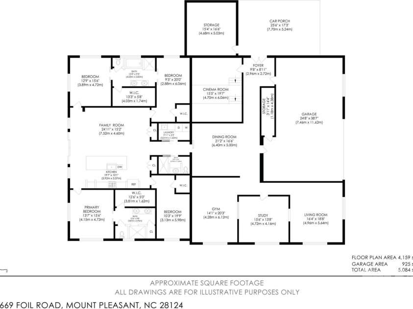 9669 Foil Road, Mount Pleasant, NC 28124.  MLS# CAR4389415, YatesRealty ID 29917. 