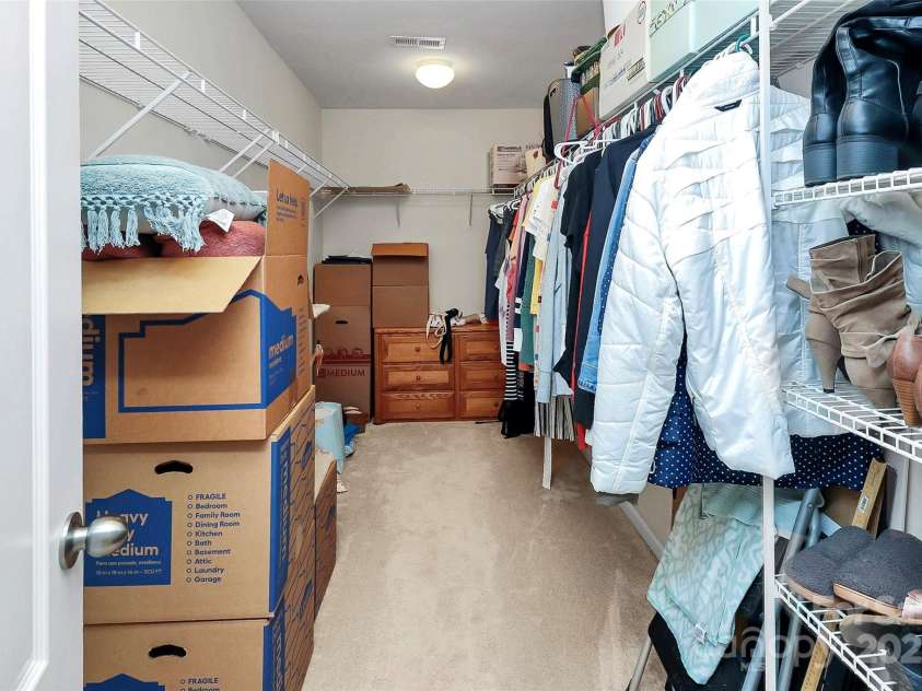 10369 Hillsborough Street, Huntersville, NC 28078.  MLS# CAR4283679, YatesRealty ID 29924. Large primary closet