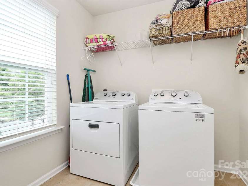 10369 Hillsborough Street, Huntersville, NC 28078.  MLS# CAR4283679, YatesRealty ID 29924. Laundry upstairs with washer and dryer to remain