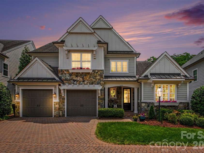 1020 Sharon Amity Road, Charlotte, NC 28211.  MLS# CAR4385518, YatesRealty ID 29929. Edited for sunset view