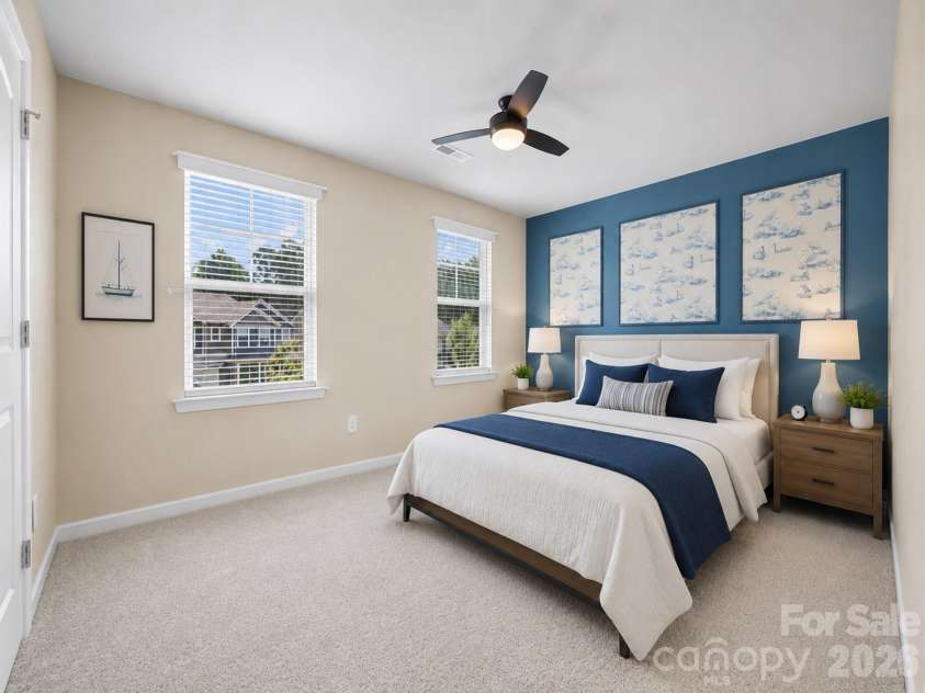 2225 Sussex Road, York, SC 29745.  MLS# CAR4392262, YatesRealty ID 29946. Virtually Staged Secondary Bedroom