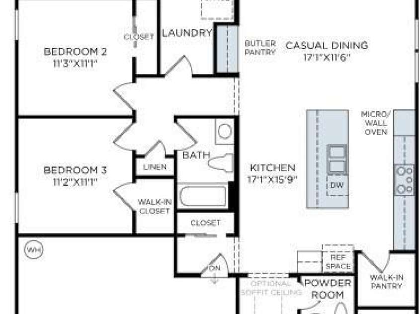 3679 Blue Pine Drive, Indian Land, SC 29707.  MLS# CAR4314020, YatesRealty ID 29947. Spacious and thoughtfully designed home layout. 10-ft ceilings througout this open concept single-floor living, ranch design.