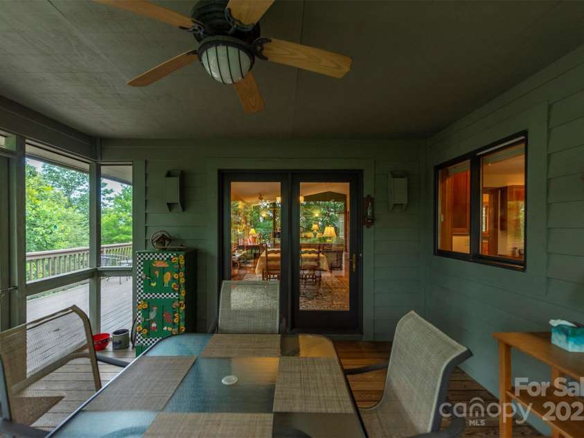 4 Galax Lane, Black Mountain, NC 28711.  MLS# CAR4286030, YatesRealty ID 29947. Come into screened porch from the great room