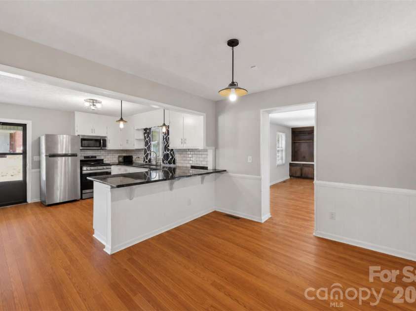 1910 26th Street, Hickory, NC 28601.  MLS# CAR4375459, YatesRealty ID 29953. Open Concept Kitchen to Dining Room