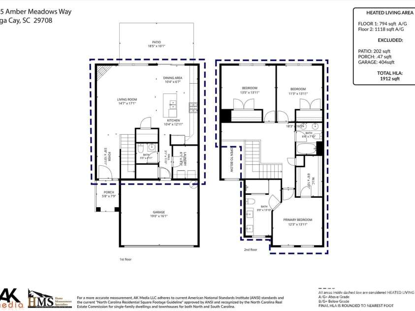 625 Amber Meadows Way, Tega Cay, SC 29708.  MLS# CAR4386072, YatesRealty ID 29959. 