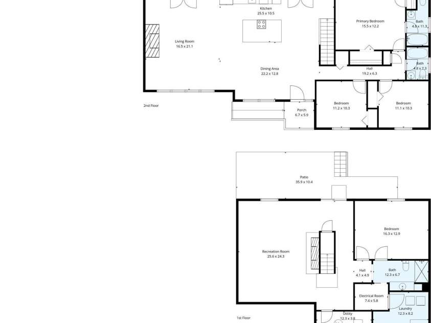 137 Weaver Court, Lake Lure, NC 28746.  MLS# CAR4329197, YatesRealty ID 2997. Floorplan with approximate interior measurements.