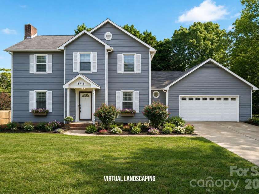 4548 Tree Haven Court, Gastonia, NC 28056.  MLS# CAR4391571, YatesRealty ID 29974. Virtual landscaping