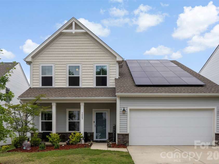 3009 Pinehills Way, Mount Holly, NC 28120.  MLS# CAR4388074, YatesRealty ID 29975. Front exterior