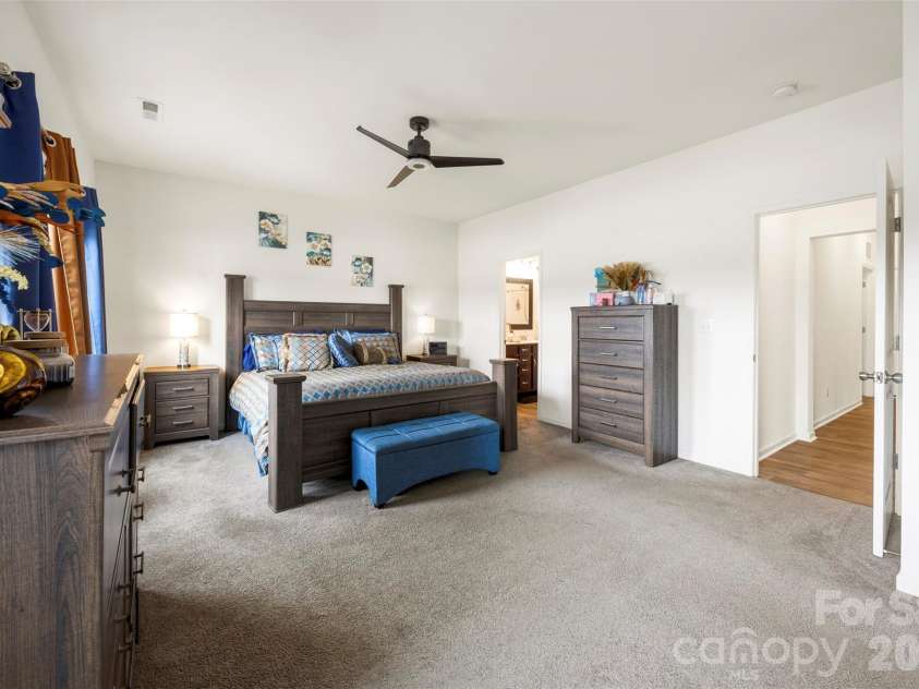 3009 Pinehills Way, Mount Holly, NC 28120.  MLS# CAR4388074, YatesRealty ID 29975. Primary bed