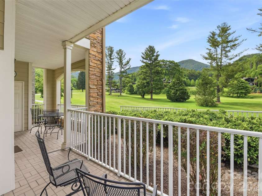 65 Glenview Lane, Maggie Valley, NC 28751.  MLS# CAR4390866, YatesRealty ID 29978. Primary Bedroom Patio