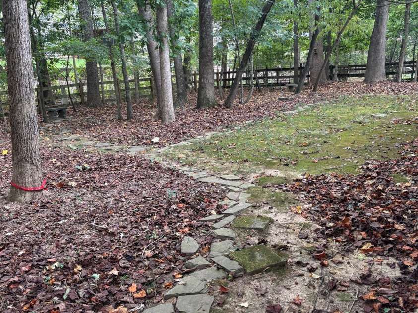 10624 Knox Avenue, Matthews, NC 28105.  MLS# CAR4312027, YatesRealty ID 29987. Fenced Back Yard