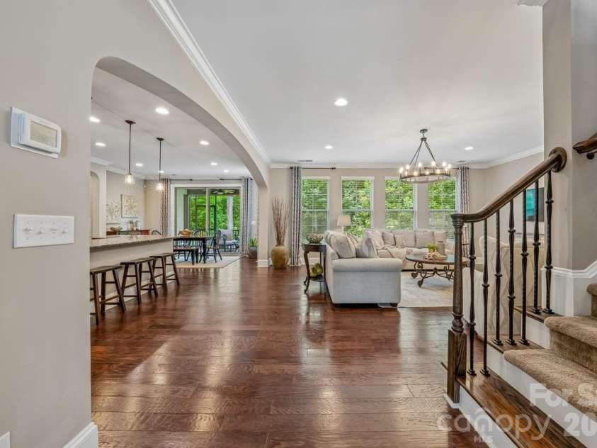 7111 Yellowhorn Trail, Waxhaw, NC 28173.  MLS# CAR4383370, YatesRealty ID 30000. Hand Scraped Hard Woods