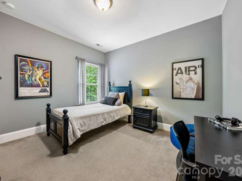 7111 Yellowhorn Trail, Waxhaw, NC 28173.  MLS# CAR4383370, YatesRealty ID 30000. Secondary bedroom 4
