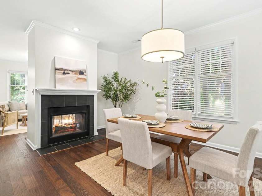 2515 Dilworth Heights Lane, Charlotte, NC 28209.  MLS# CAR4388904, YatesRealty ID 30027. Double sided fireplace