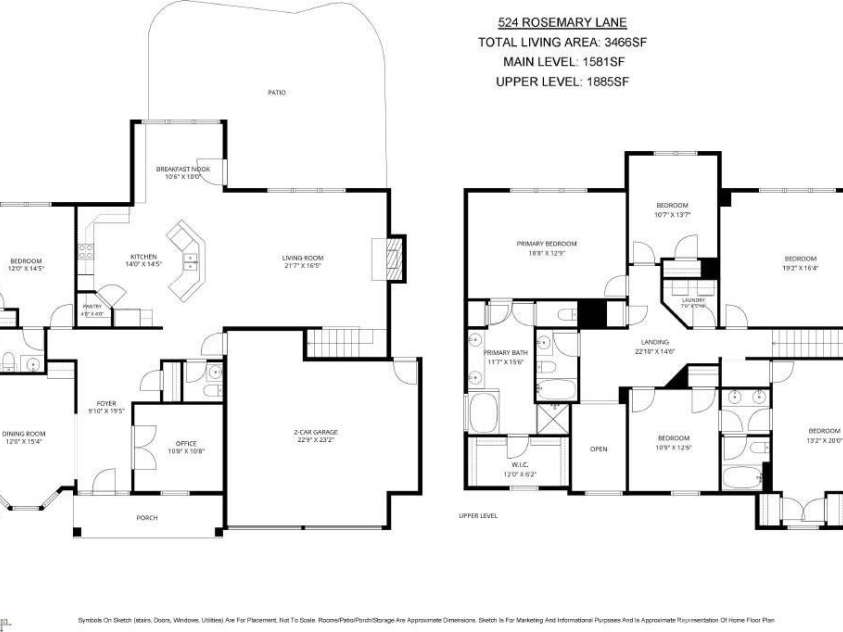 524 Rosemary Lane, Tega Cay, SC 29708.  MLS# CAR4386157, YatesRealty ID 30029. 