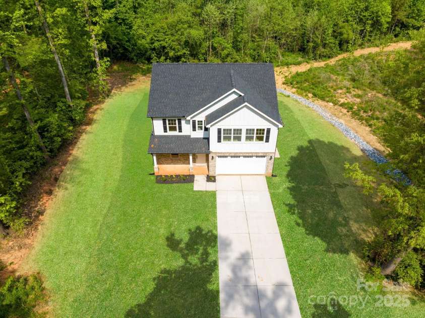 5115 Carden Drive, Charlotte, NC 28227.  MLS# CAR4250406, YatesRealty ID 30033. Aerial of the House