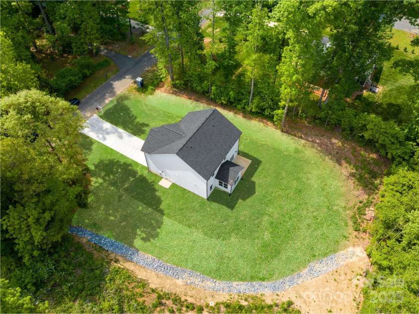 5115 Carden Drive, Charlotte, NC 28227.  MLS# CAR4250406, YatesRealty ID 30033. Aerial of the House