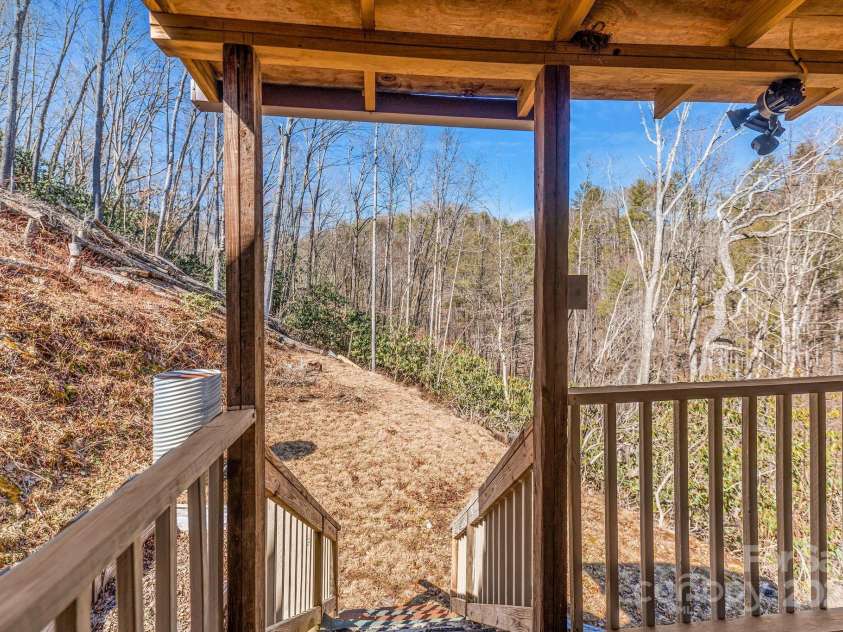 177 Bradford Road, Burnsville, NC 28714.  MLS# CAR4233319, YatesRealty ID 30036. Back porch