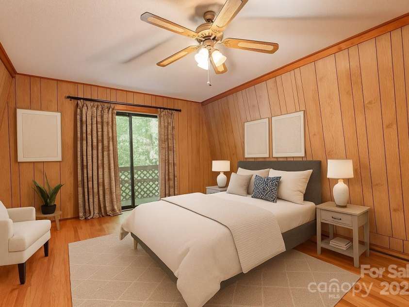 1010 Autumn Drive, Maggie Valley, NC 28751.  MLS# CAR4284241, YatesRealty ID 30048. Bedroom 1 Virtually staged 