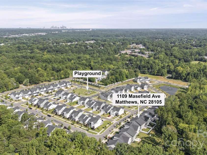 1109 Masefield Avenue, Matthews, NC 28105.  MLS# CAR4286519, YatesRealty ID 30054. 