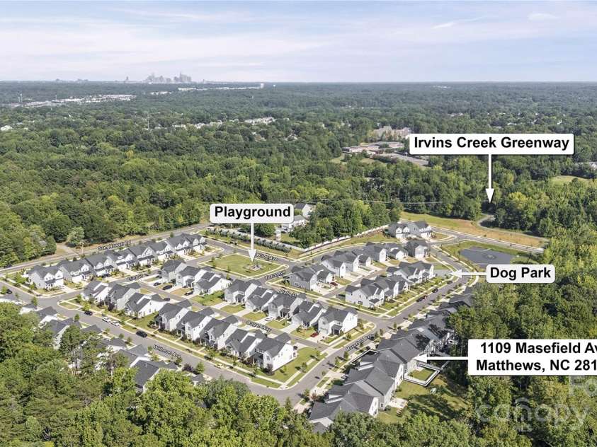 1109 Masefield Avenue, Matthews, NC 28105.  MLS# CAR4316229, YatesRealty ID 30054. 