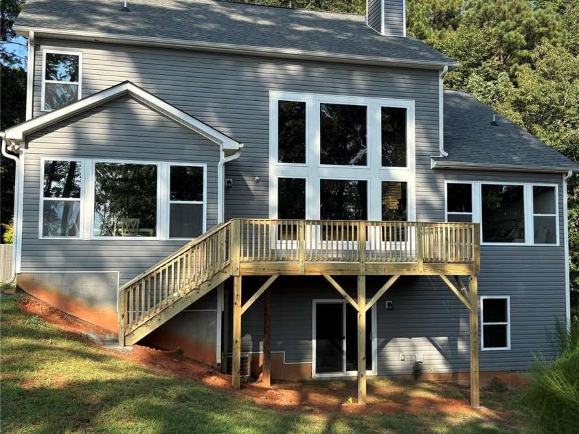 13701 Petworth Court, Charlotte, NC 28278.  MLS# CAR4226412, YatesRealty ID 30082. Back View with new deck