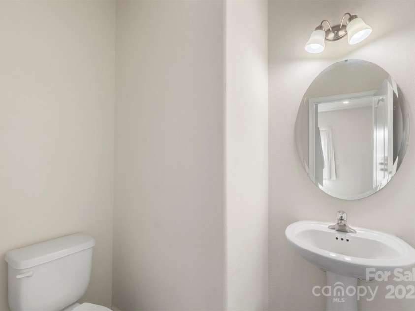 304 Ware Street, Kings Mountain, NC 28086.  MLS# CAR4282123, YatesRealty ID 30083. The half bath downstairs is tucked away for privacy.