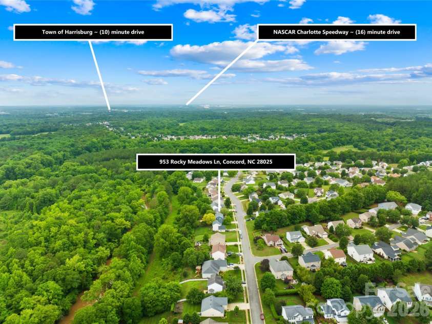 953 Rocky Meadows Lane, Concord, NC 28025.  MLS# CAR4384156, YatesRealty ID 30092. 