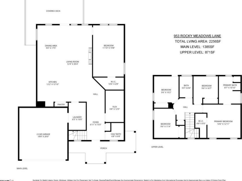 953 Rocky Meadows Lane, Concord, NC 28025.  MLS# CAR4384156, YatesRealty ID 30092. Floor Plan