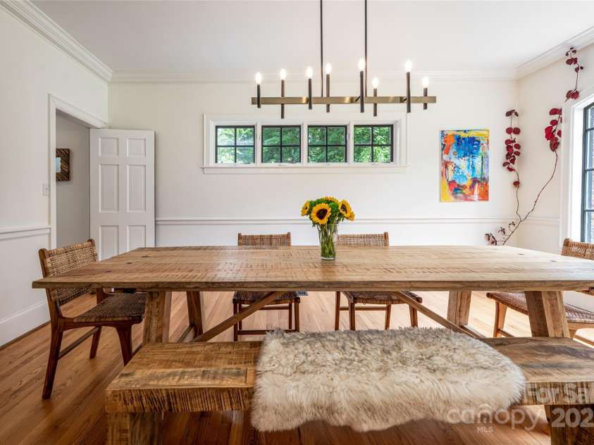 3 Lone Pine Road, Biltmore Forest, NC 28803.  MLS# CAR4286161, YatesRealty ID 30095. Dinning Room